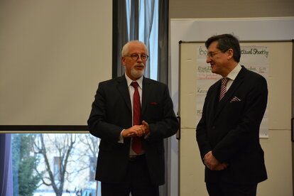 Prof Dr Karl-Heinz Paqué with Dr Adam