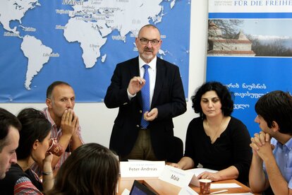 Mr. Bochmann at "Why Liberty" Roundtable