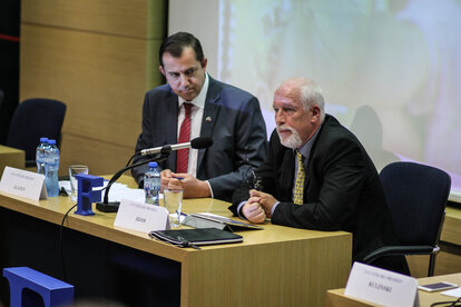 Ognian Zlatev, Head of the European Commission Representation in Bulgaria and Dr Rainer Adam, Regional Director of FNF East and Southeast Europe