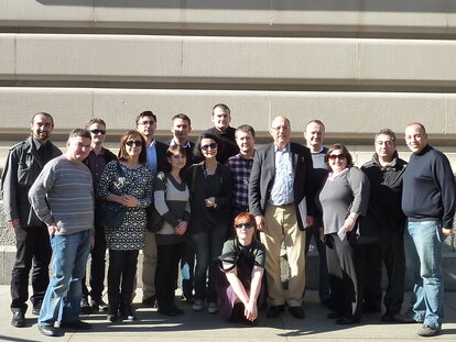 The participants of the study trip together with the Regional Office Director Klaff