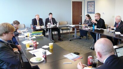 at the Washington AJC office