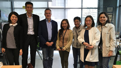 Markus Loening with Rappler's Glenda Gloria, Maria Ressa, Gemma Mendoza and Stacy De Jesus