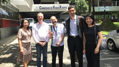 Markus Loening with CHR Commissioner Chito Gascon