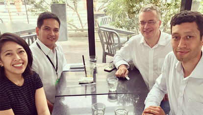 Markus Loening with AHRC Executive Director Atty. Arpee Santiago