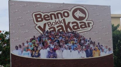 Wahlplakat der Regierungskoalition „Benno Bokk Yakaar“