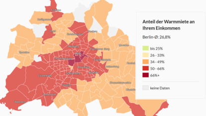 Berlin Anteil Miete bei Durchschnittseinkommen