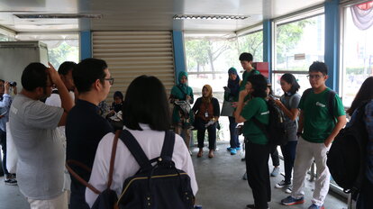 Site Visit Busway #PedestrianFirst @Halte Bundaran Senayan