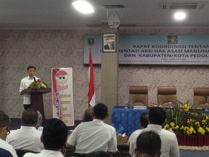 Rapat Koordinasi RANHAM 2017, Kabupaten Kota Peduli Ham, Hak Asasi Manusia, Pemenuhan Ham,