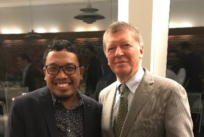 Bersama fasilitator seminar, Stefan Melnik