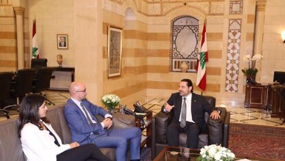 Dirk Kunze mit Saad Hariri