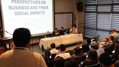 Dr. Grundmann at the ADMU Professional School