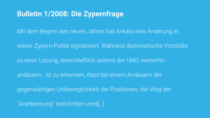 Vor 10 Jahren im Türkei Bulletin