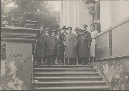 1. Weltkrieg, Naumann bei Herresführung im belgischen Spa, November 1918