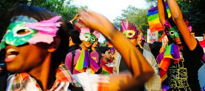 &quot;Queer Pride Parade&quot; in Delhi, 2010