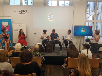 Podiumsdiskussion der diesjährigen Tagesspiegelbeilage der Exiljournalisten.