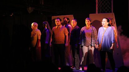 Performers at the 'Game of Trolls' musical