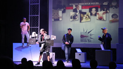 Scenes from the musical 'A Game of Trolls'