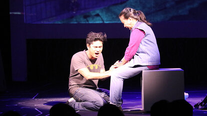 Scenes from the musical 'A Game of Trolls'