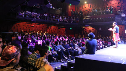 Live interaction of PETA with the audience