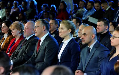 Grytsenko mit Unterstützern