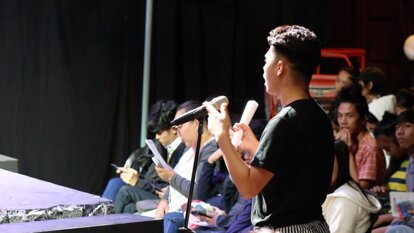 After the play, audience participates in the discussion