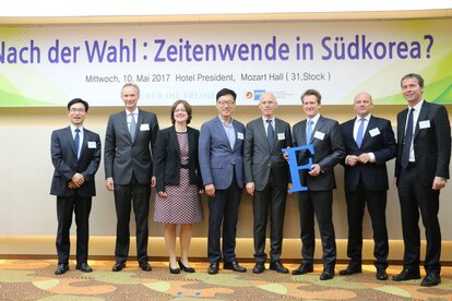 FNF Korea, panel discussion, Ambassador Auer, Lars-André Richter, KGCCI, Friedrich Naumann Foundation