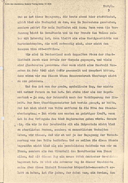 Ansprache von Theodor Heuss auf dem Bonner Marktplatz, Seite 3