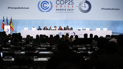 Die UN-Klimakonferenz COP 25 fand vom 2. bis 15. Dezember 2019 in Madrid statt.