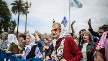 Mitglieder der Organisation «Madres de Plaza de Mayo», in Buenos Aires.