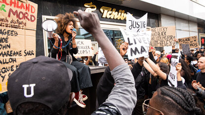 Demo zum Tode von George Floyd Black Lives Matters