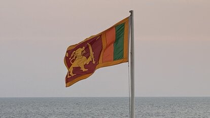 Die Flagge Sri Lankas 
