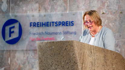 Sabine Leutheusser-Schnarrenberger auf der Verleihung des Freiheitspreises