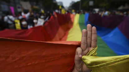 LGBTQ Thailand Demonstranten