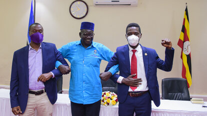 Gen Mugisha Muntu, Patrick Amuriat and Bobi Wine