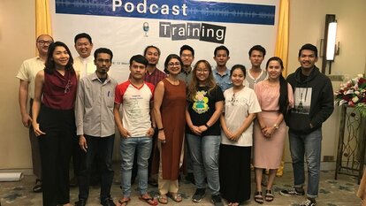 podcast in Myanmar 