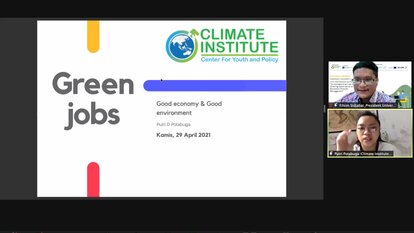 Sesi Presentasi oleh Putri Potabuga, Climate Institute