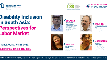 Event Poster: Disability and inclusion in South Asia