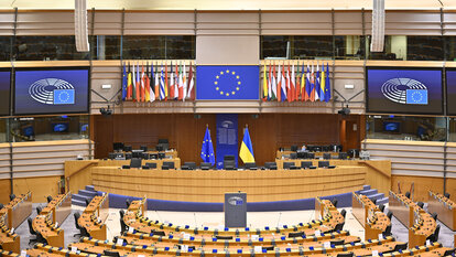 Der Planarsaal des Europäischen Parlaments