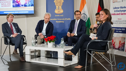 Labour Markets in Exchange panel discussion at India Week Hamburg Event  