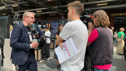 Interview mit dem MDR auf der re:publica 2024 mit Nikolai Horn