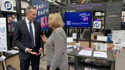 Volker Wissing im Gespräch mit Sabine Leutheusser-Schnarrenberger
