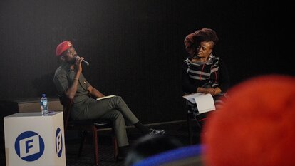 Bobi Wine with Masechaba Mdaka