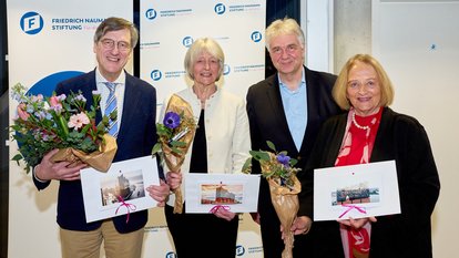 Paqué, Brasseur, Heuss und Leutheusser-Schnarrenberger.