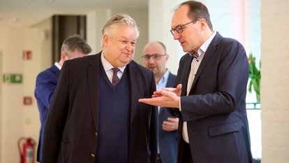 Link im Gespräch mit Werner