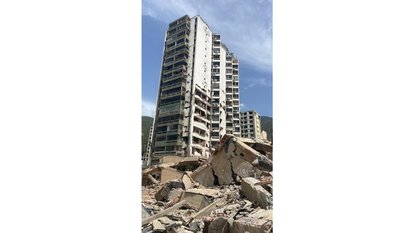 Buildings turn into rubble in Venezuela