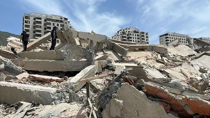 Buildings in ruins in Venezuela