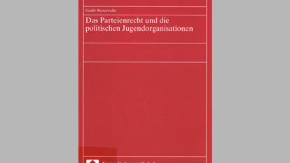 Deckblatt der Stipendiatenarbeit von Guido Westerwelle.