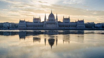 Das Parlamentsgebäude in Budapest 