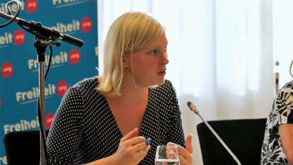 Nina Stahr, Landesvorsitzende der Berliner Bündnis 90/ Die Grünen