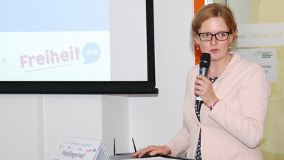 Anne Wellingerhof, Leiterin Regionalbüro Berlin-Brandenburg der Friedrich-Naumann-Stiftung für die Freiheit.